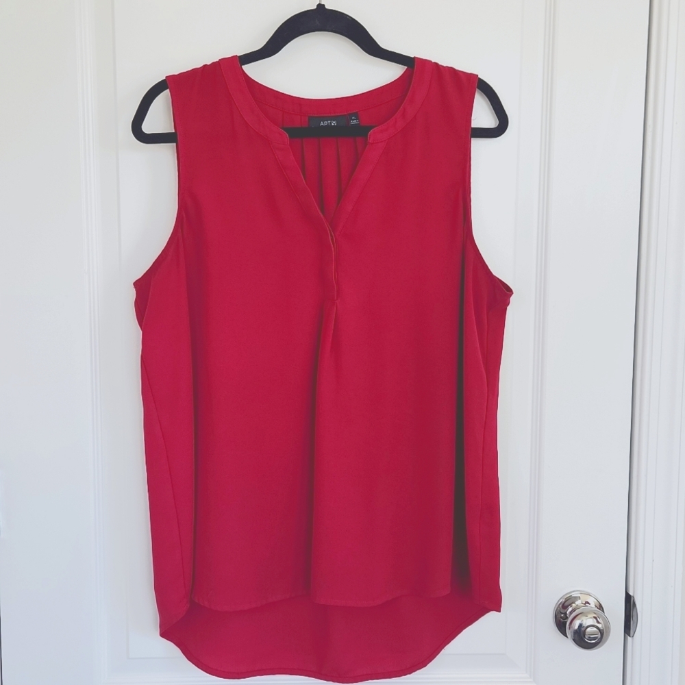 Pink Blouse Tank Size Xl
